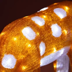 EMINZA Oggetti Decorativi E Illuminati-Cerbiatto luminoso Lilo Marrone 100 LED