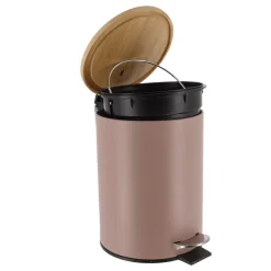 TENDANCE Accessori Bagno-Cestino da bagno a pedale con freno di caduta Timeless Cappuccino