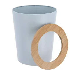 TENDANCE Accessori Bagno-Cestino da bagno 5L Purebamboo Azzurro