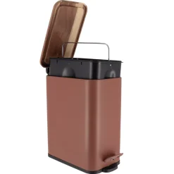 TENDANCE Accessori Bagno-Cestino da bagno metallo e acacia Season colore