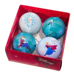 CHRISTMAS INSPIRATIONS Addobbi Di Natale Disney|Palline Di Natale-Cofanetto regalo 4 palline di Natale (D75 mm) DIsney Frozen