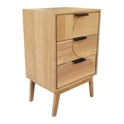 EMINZA Credenze E Cassettiere-Comò cassettiera 3 cassetti in (40 x 65 cm) Hanoï Beige