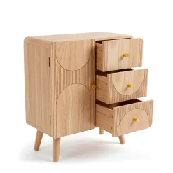EMINZA Credenze E Cassettiere-Comò cassettiera 4 cassetti in legno (H60 cm) Mila