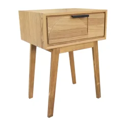 EMINZA Tavolini-Comodino (Alt 58 cm) Hanoï Naturale