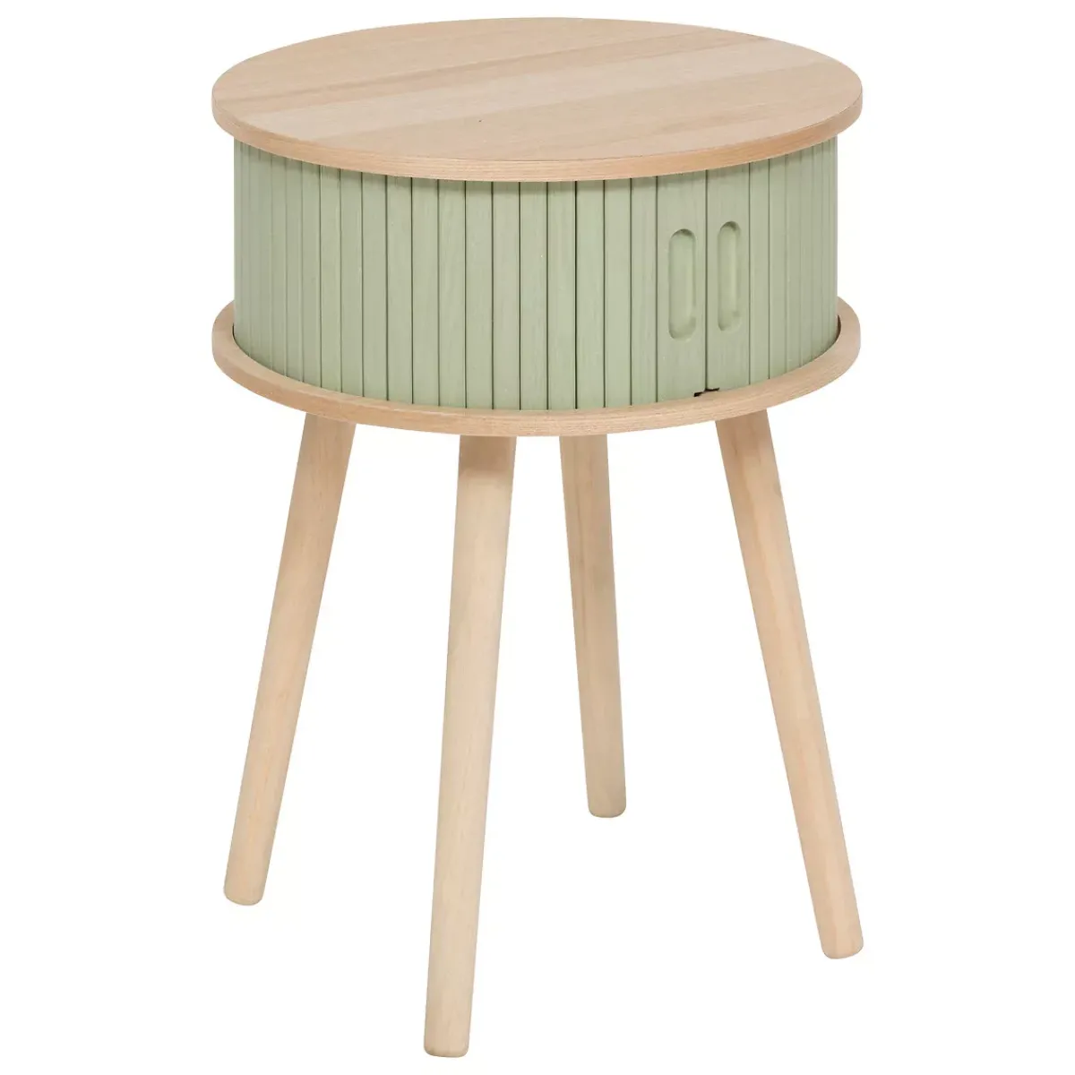 Atmosphera, cru017dateur d'intu017drieur Tavolini-Comodino rotondo in legno (H54 cm) Nysos