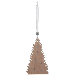 Feeric Lights & Christmas Addobbi Natalizi-Confezione di 4 fiocchi di neve di Natale Naturale