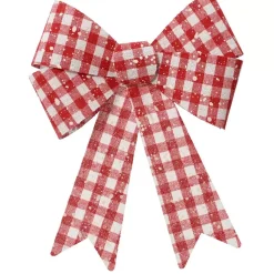 KAEMINGK Addobbi Natalizi-Confezione di 3 fiocchi Vichy