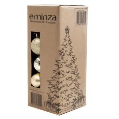 EMINZA Palline Di Natale-Confezione di 30 palline di Natale assortite New Alpine