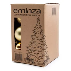 EMINZA Palline Di Natale-Confezione di 30 palline di Natale (D80 mm) New Alpine