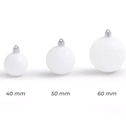 EMINZA Palline Di Natale-Confezione di 30 palline di Natale assortite New Alpine