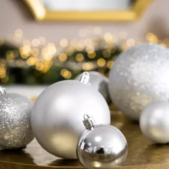 EMINZA Palline Di Natale-Confezione di 30 palline di Natale assortite New Alpine