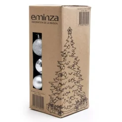 EMINZA Palline Di Natale-Confezione di 30 palline di Natale assortite New Alpine