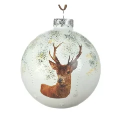 KAEMINGK Palline Di Natale-Confezione di 3 palline di Natale (D80 mm) in vetro Comète