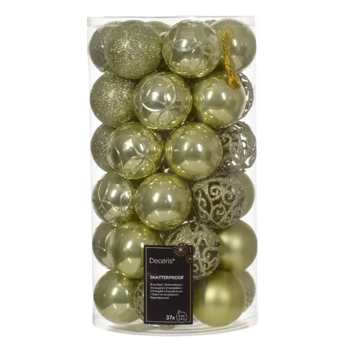 #N/A Palline Di Natale-Confezione di 37 palline di Natale (D60 mm) Alpine Mix