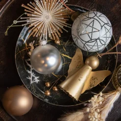 KAEMINGK Palline Di Natale-Confezione di 3 palline di Natale (D80 mm) in vetro Vril