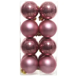 KAEMINGK Palline Di Natale-Confezione di 16 palline di Natale (D40 mm) perle Alpine