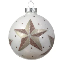 KAEMINGK Palline Di Natale-Confezione di 3 palline di Natale (D80 mm) in vetro Bélia