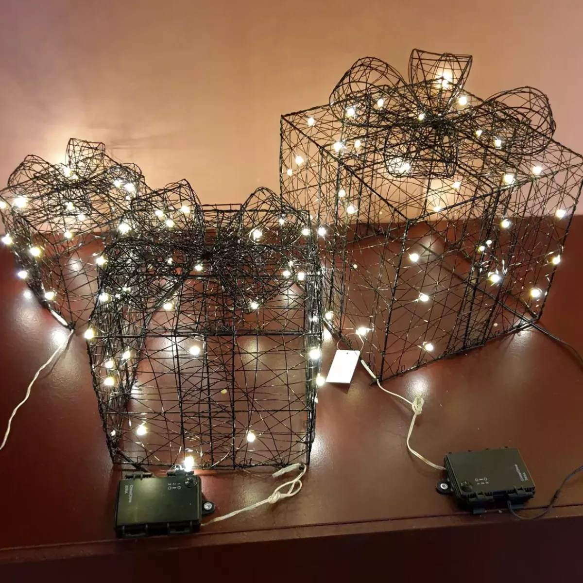 KAEMINGK Decorazioni E Oggetti Natalizi|Oggetti Decorativi E Illuminati-Confezione di 3 regali luminosi a pile