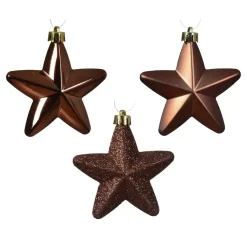 KAEMINGK Addobbi Natalizi-Confezione di 6 stelle di Natale da appendere Alpine