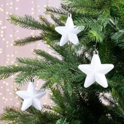KAEMINGK Addobbi Natalizi-Confezione di 6 stelle di Natale da appendere con clip