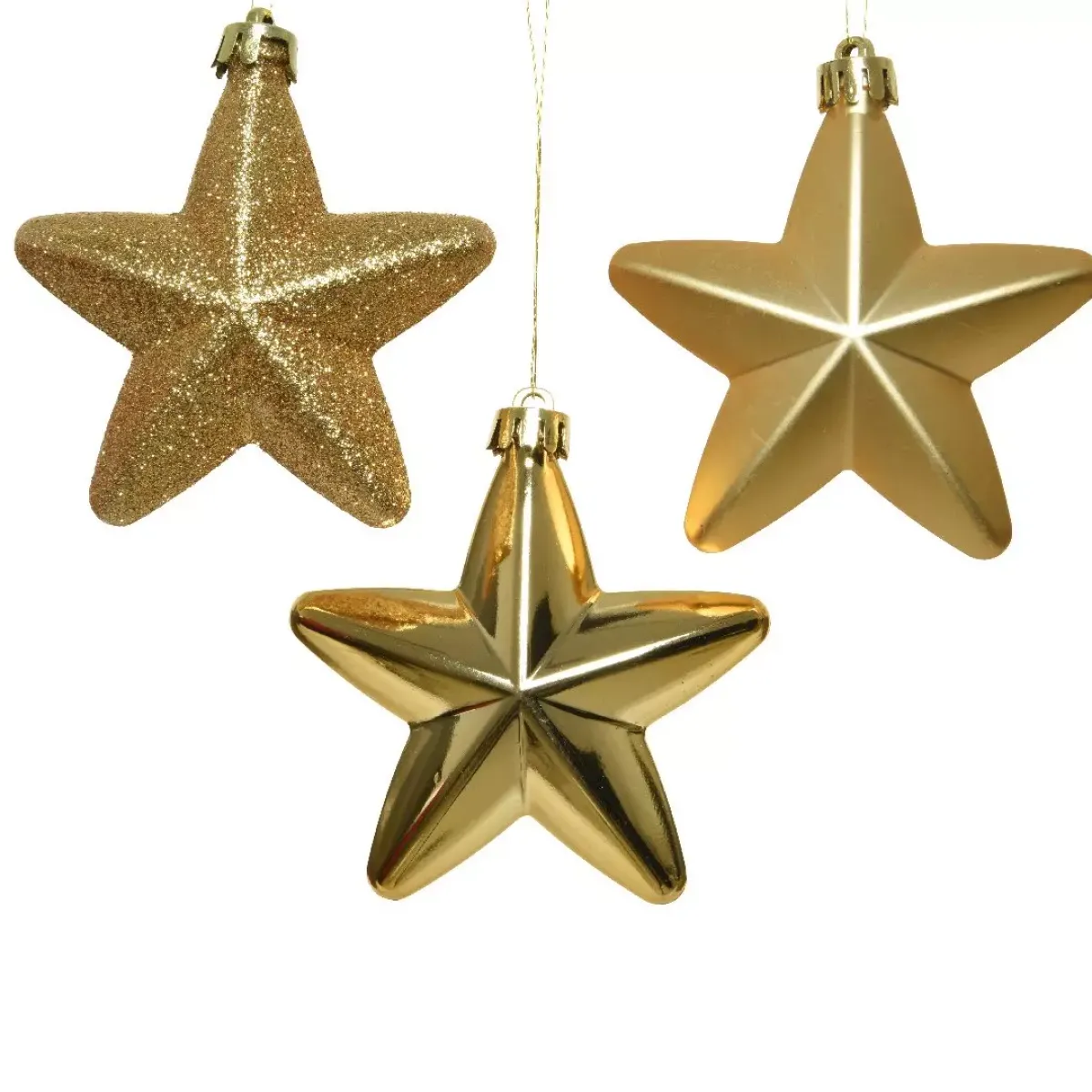 KAEMINGK Addobbi Natalizi-Confezione di 6 stelle di Natale da appendere Alpine