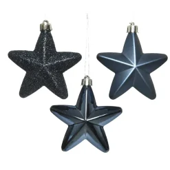 KAEMINGK Addobbi Natalizi-Confezione di 6 stelle di Natale da appendere Alpine