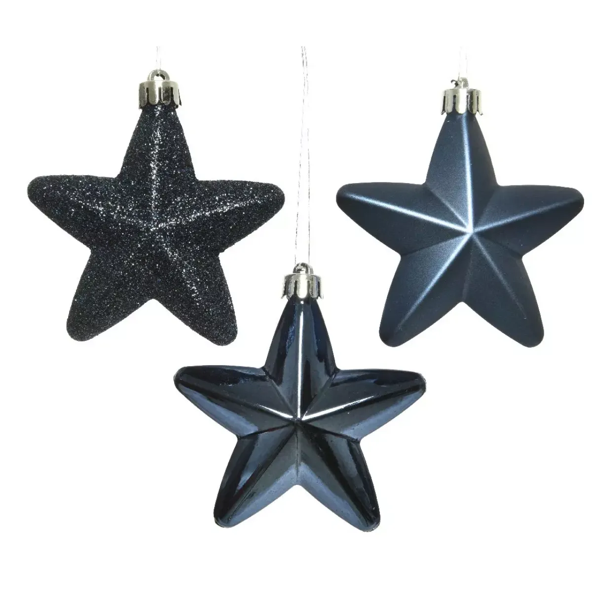 KAEMINGK Addobbi Natalizi-Confezione di 6 stelle di Natale da appendere Alpine