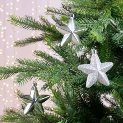 KAEMINGK Addobbi Natalizi-Confezione di 6 stelle di Natale da appendere con clip
