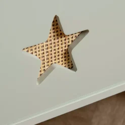 EMINZA Mobili Bambini-Contenitore porta giocattoli bambino legno (H44 cm) Stars