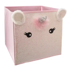 ATMOSPHERA Oggetti Decorativi Bambini-Contenitore portaoggetti bambini (29 x 29 cm) Unicorno