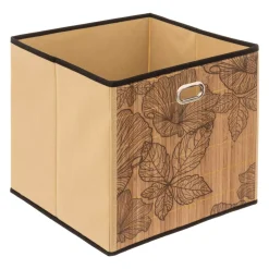 5 Five Simply Smart Cesti E Scatole Portaoggetti-Contenitore (31 x 31 cm) Blackflora Legno