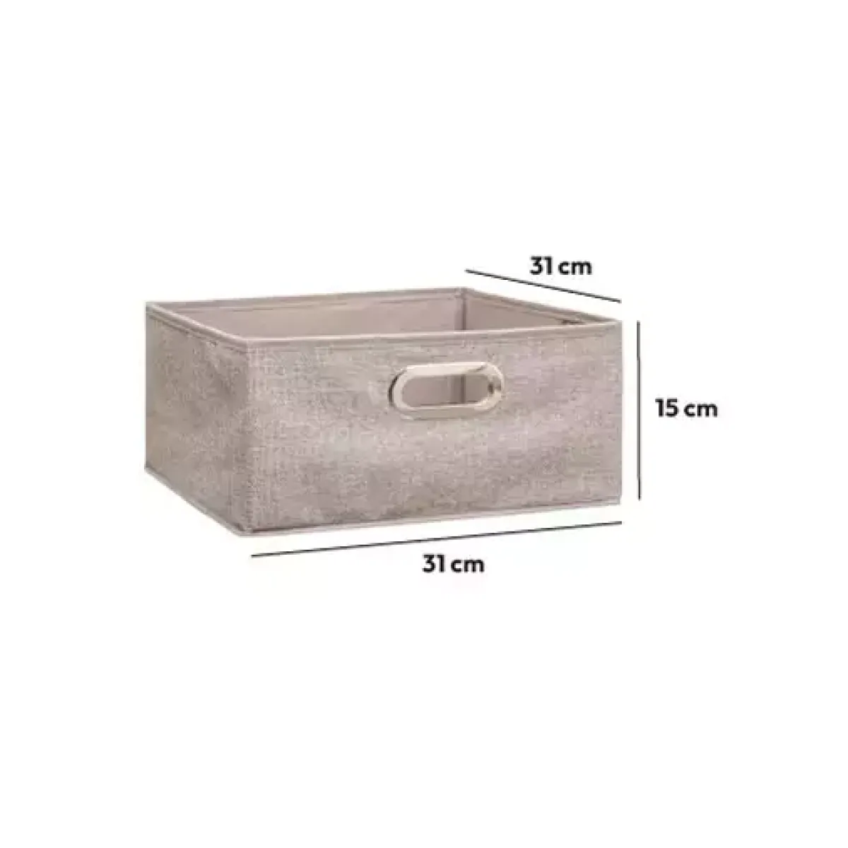 ATMOSPHERA Cesti E Scatole Portaoggetti-Contenitore (31 x 15 cm) Helena Beige