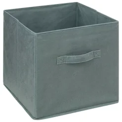 5 Five Simply Smart Cesti E Scatole Portaoggetti-Contenitore (31 x 31 cm) Velluto Kaki