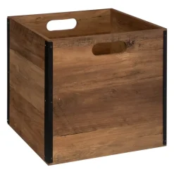 5 Five Simply Smart Cesti E Scatole Portaoggetti-Contenitore (31 x 31 x 31 cm) Mano scuro