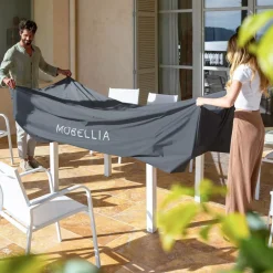 Copertura protettiva impermeabile XL per tavolo rettangolare (308 x 190 cm) Grigio