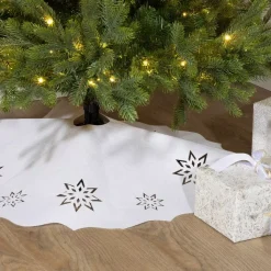#N/A Accessori Per Albero Di Natale-copri base albero di raso