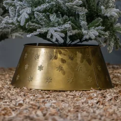 KAEMINGK Accessori Per Albero Di Natale-Copribase per allbero di Natale in metallo (D70 cm) Antico
