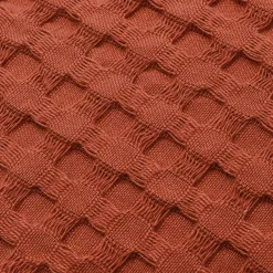 Copriletto cotone nido d'ape (220 x 250 cm) Maya Terracotta