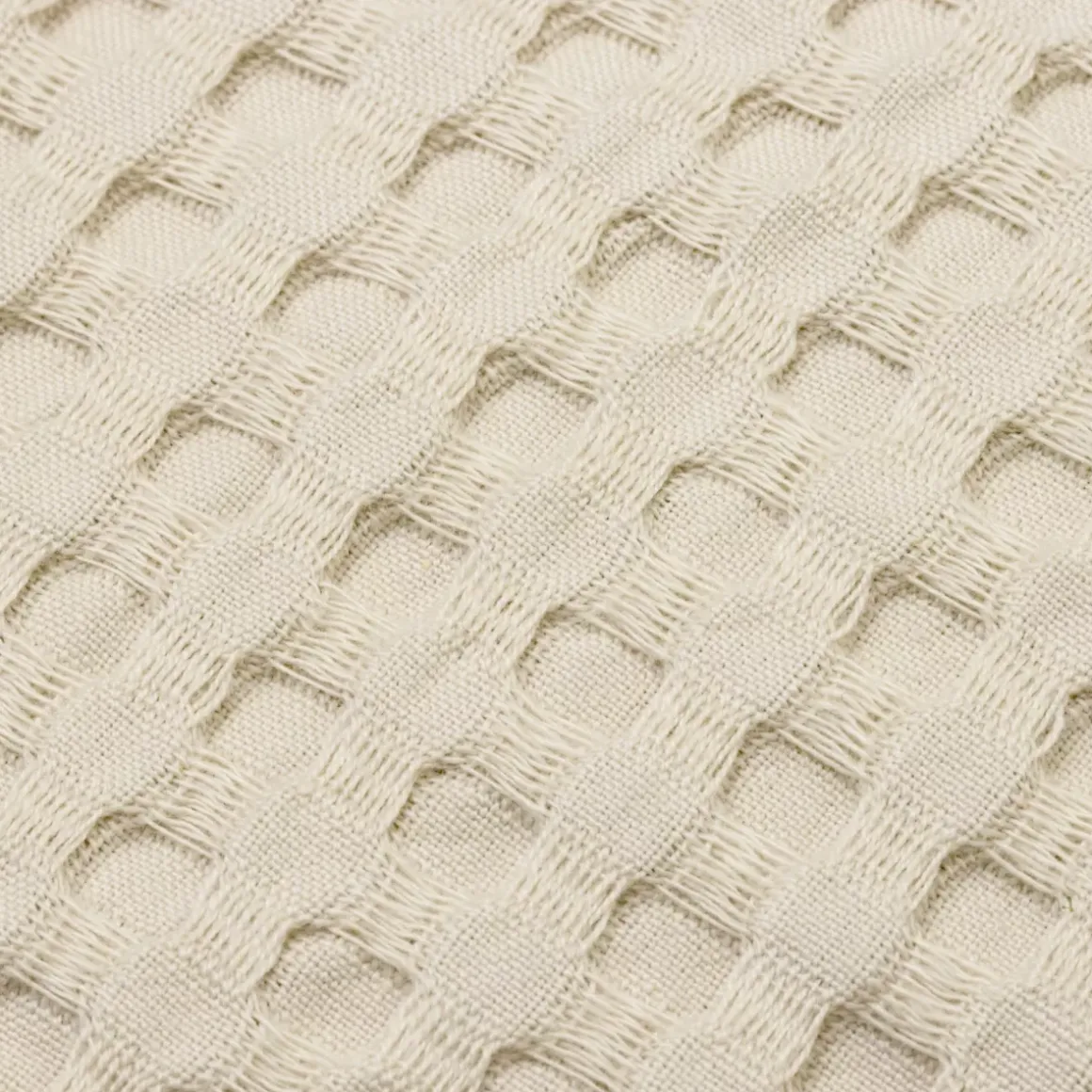 Copriletto cotone nido d'ape (220 x 250 cm) Maya Beige pampa