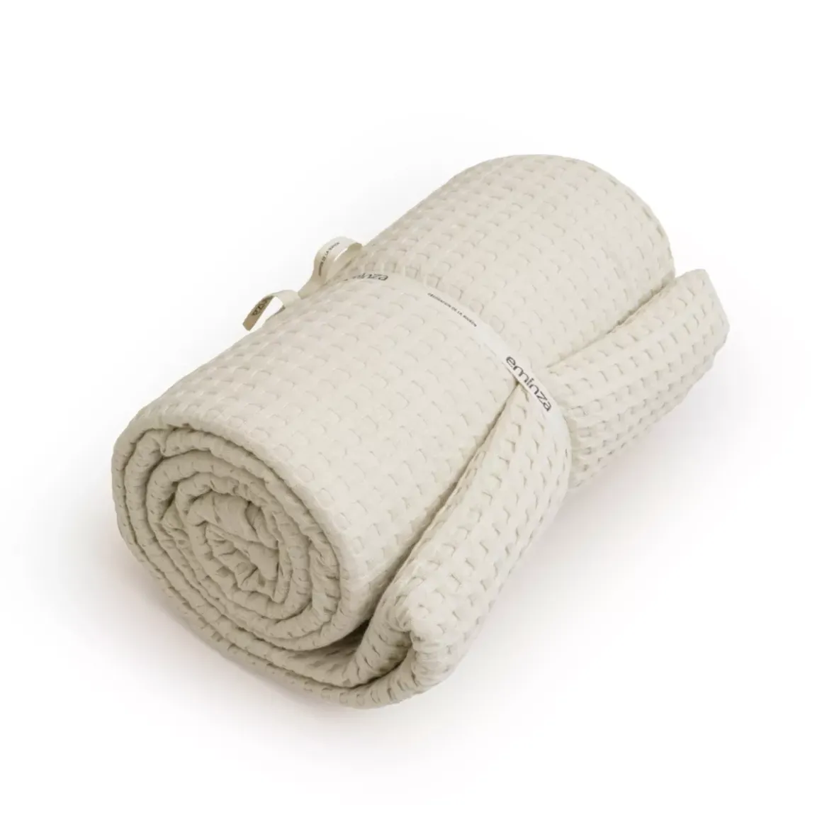 Copriletto cotone nido d'ape (180 x 220 cm) Maya Beige pampa