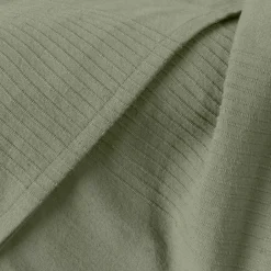 Copriletto cotone (180 x 220 cm) Léa Verde rosmarino