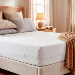 Coprimaterasso integrale anti-cimici del letto (140 cm) Ombeline Bianco