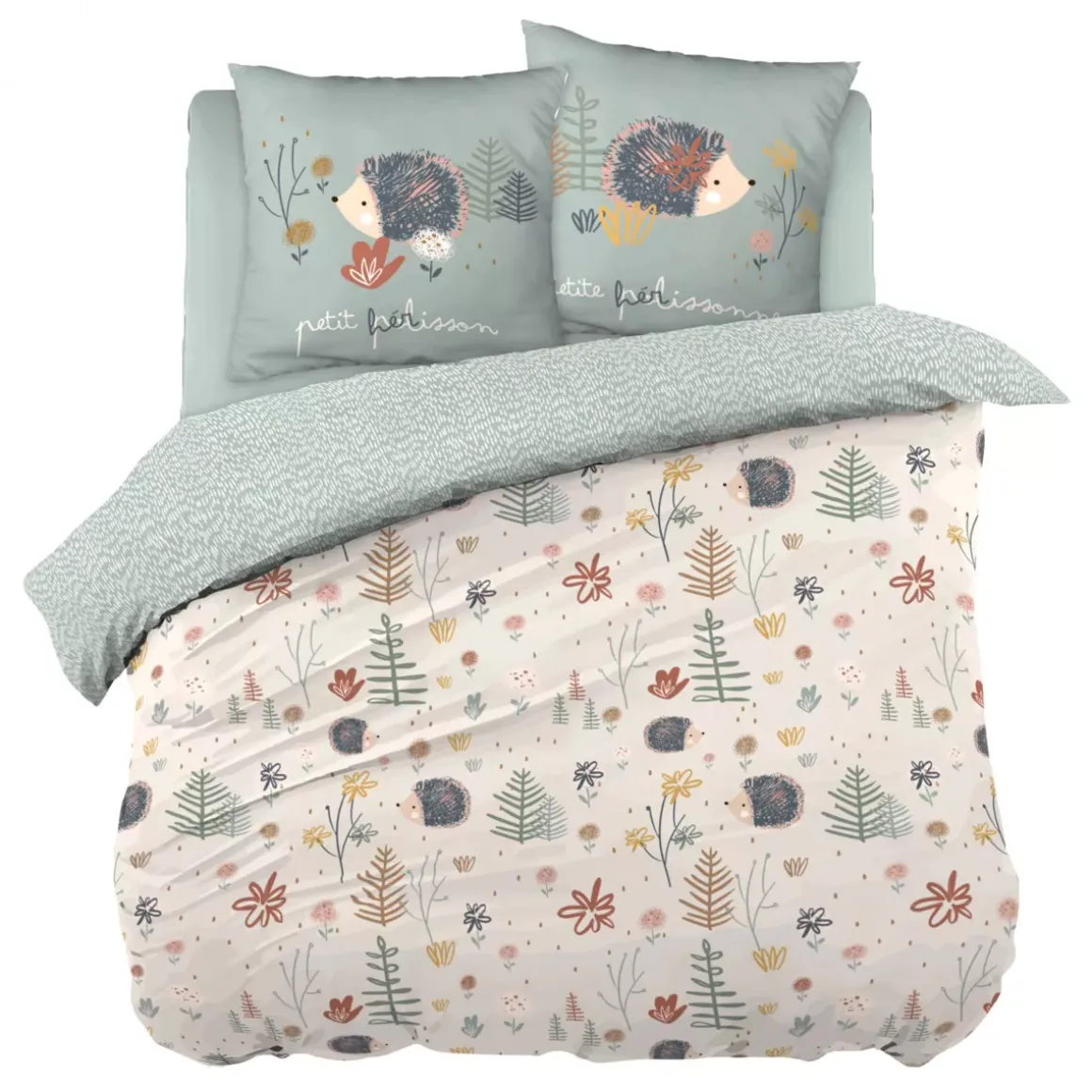 Copripiumino e due federe bambino cotone (240 cm) Polisson Multicolore