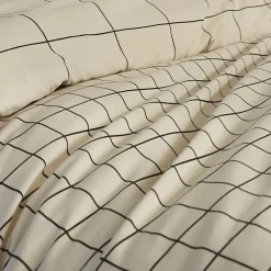 Copripiumino e due federe cotone (260 x 240 cm) Carrie Beige