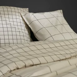Copripiumino e due federe cotone (260 x 240 cm) Carrie Beige