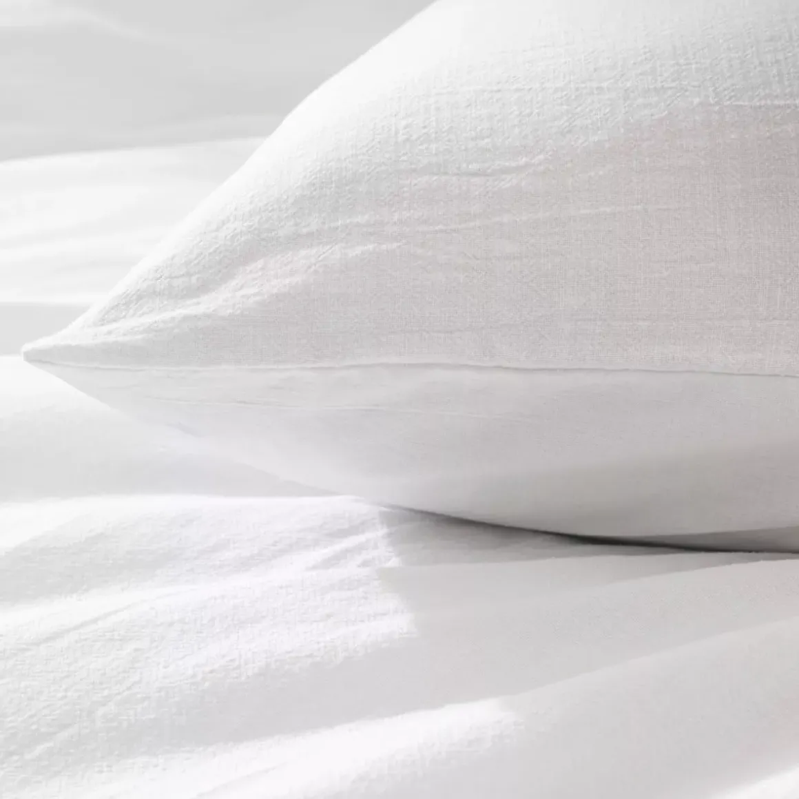 Copripiumino e due federe in cotone (260 x 240 cm) Meline Bianco