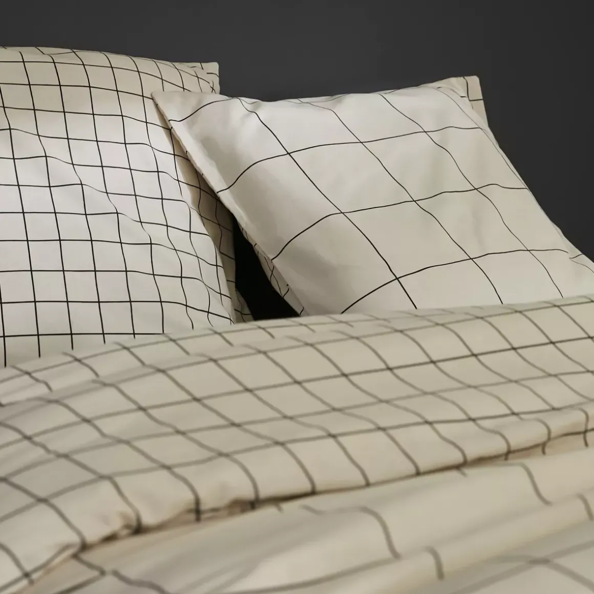 Copripiumino e una federa cotone (140 x 200 cm) Carrie Beige