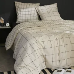 Copripiumino e una federa cotone (140 x 200 cm) Carrie Beige