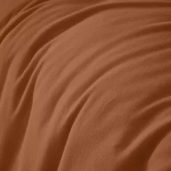 Copripiumino flanella di cotone (260 x 240 cm) Nina Terracotta