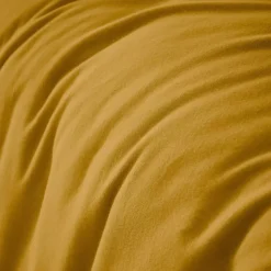 Copripiumino flanella di cotone (240 x 220 cm) Nina Giallo ocra
